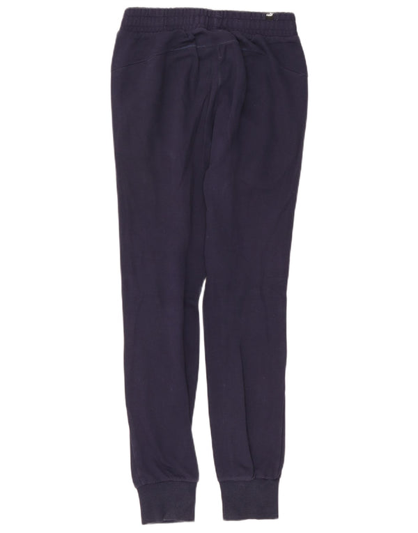 Pantaloni della tuta da donna Puma UK 6 XS Blu Navy Cotone