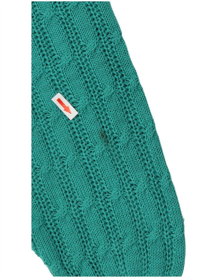 Maglione girocollo da donna vintage IT 50 XL Acrilico turchese