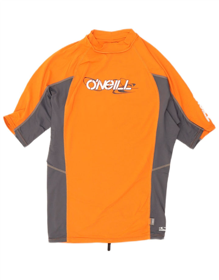 T-shirt grafica da uomo O'Neill Top grande in nylon color block arancione
