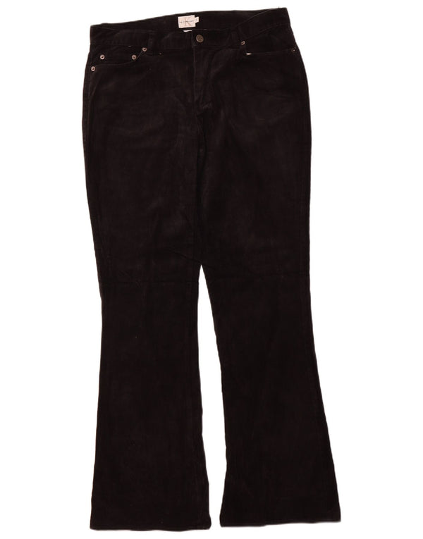 Pantaloni di velluto a coste da donna Calvin Klein US 13 Large W34 L32 cotone nero