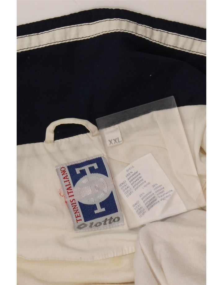 Giacca da tuta da uomo LOTTO 2XL Poliestere color block bianco
