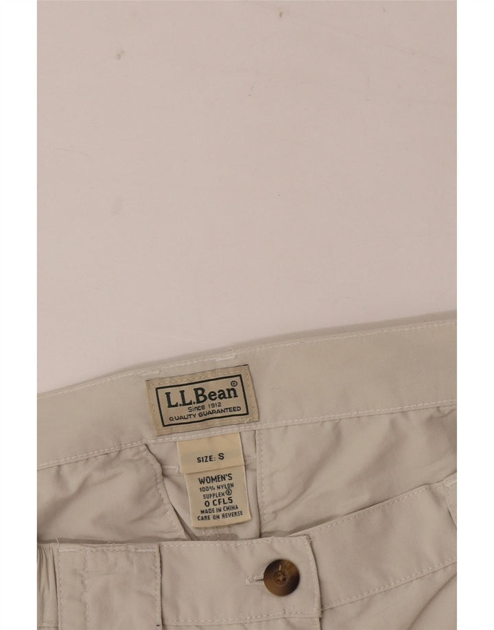 Pantaloncini cargo da donna L.L.Bean piccoli W26 in nylon beige