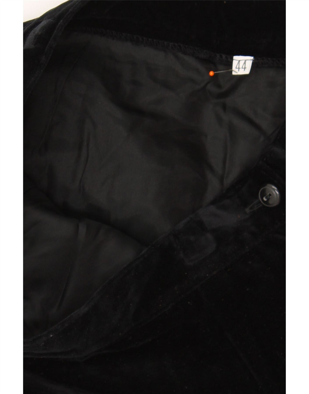 VINTAGE Womens Velvet Pencil Skirt IT 44 Medium W28  Black Vintage Vintage and Second-Hand Vintage from Messina Hembry 