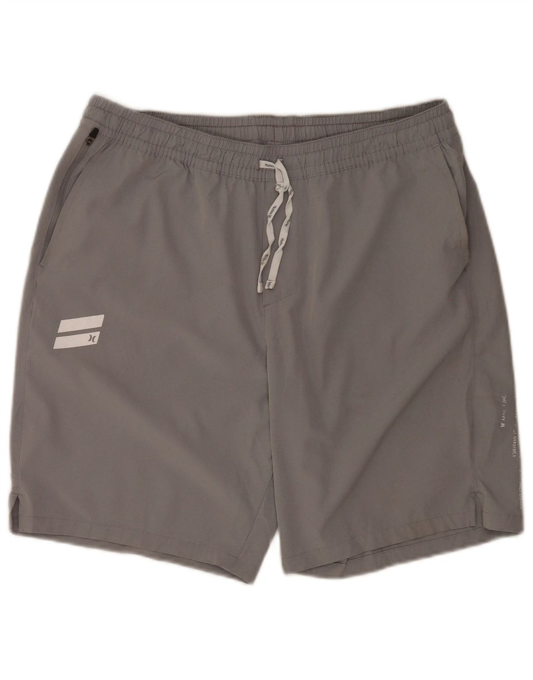 Pantaloncini da bagno da uomo Hurley grandi in poliestere grigio