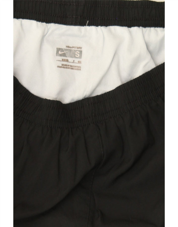 NIKE Womens Sport Shorts US 4/6 Small Black Colourblock Polyester Vintage Nike and Second-Hand Nike from Messina Hembry 