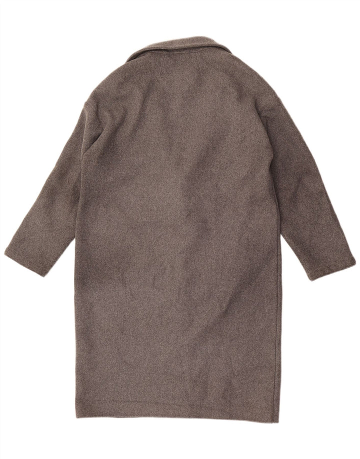 Soprabito oversize da donna Topshop UK 10 piccolo acrilico chiazzato grigio