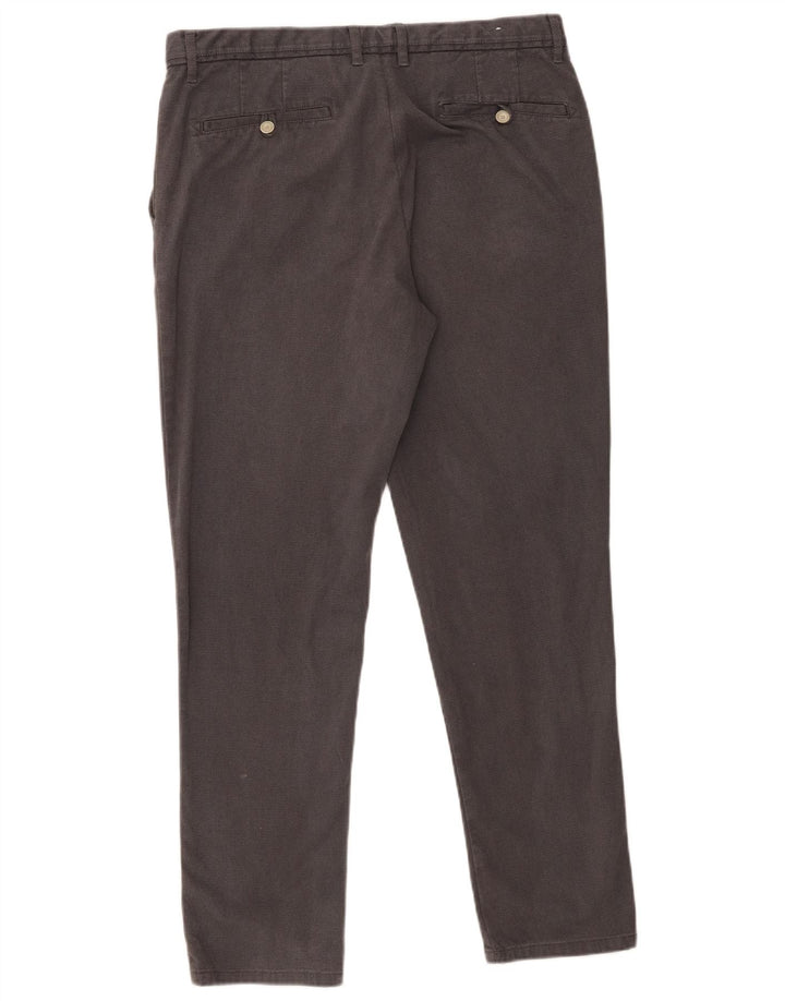 Pantaloni chino slim da uomo Zara EU 44 Large W34 L29 Grigio