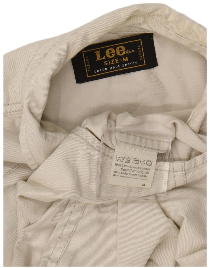 Camicia western da uomo Lee in cotone bianco sporco medio