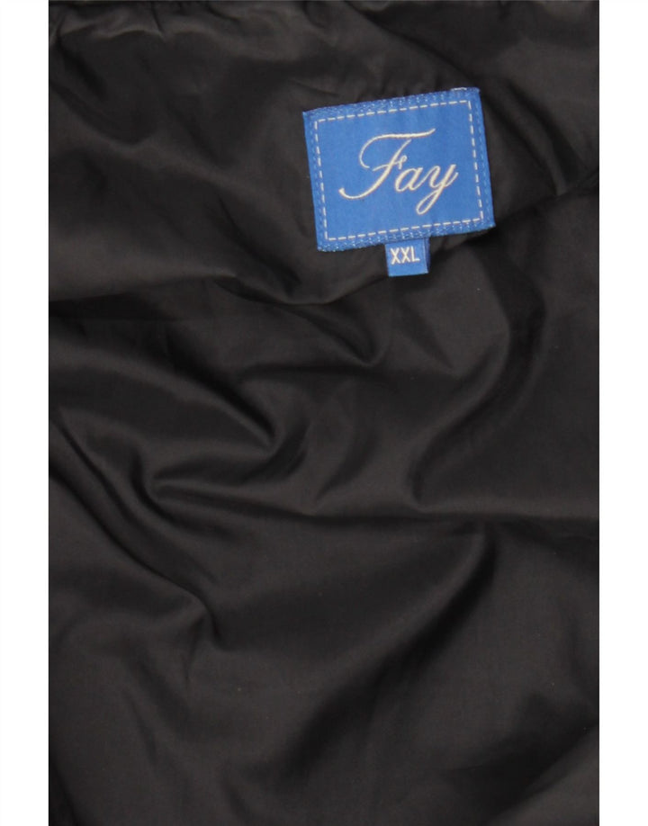 Giacca imbottita da uomo Fay UK 44 2XL Nera invernale