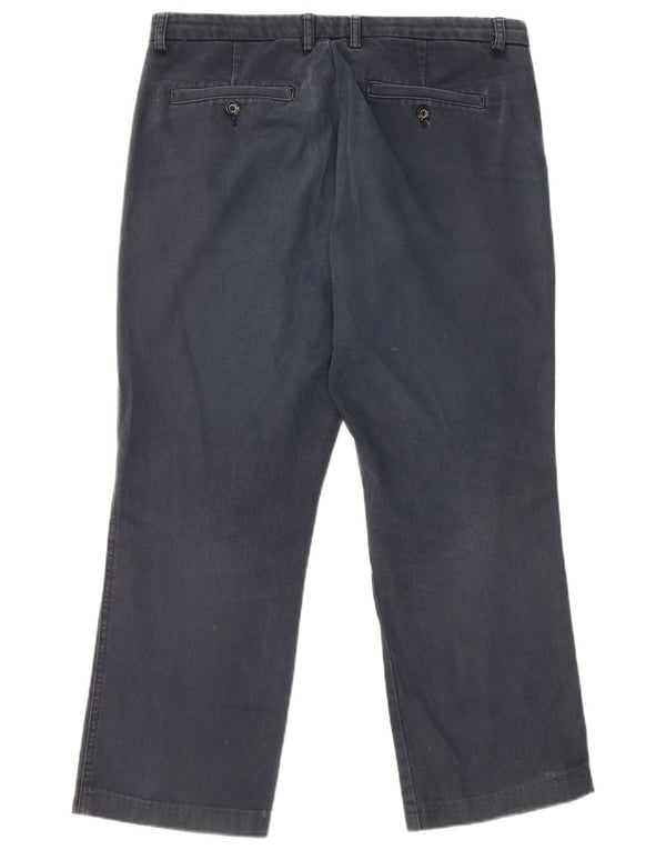 Pantaloni Corti Dritti Da Donna Benetton IT 46 Large W32 L25 Blu Navy