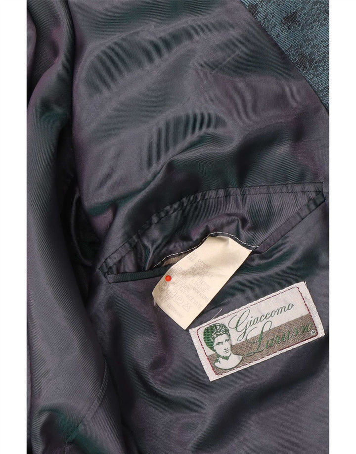 Giacca blazer da donna con motivo astratto Giaccomo Larusso UK 16 grande blu
