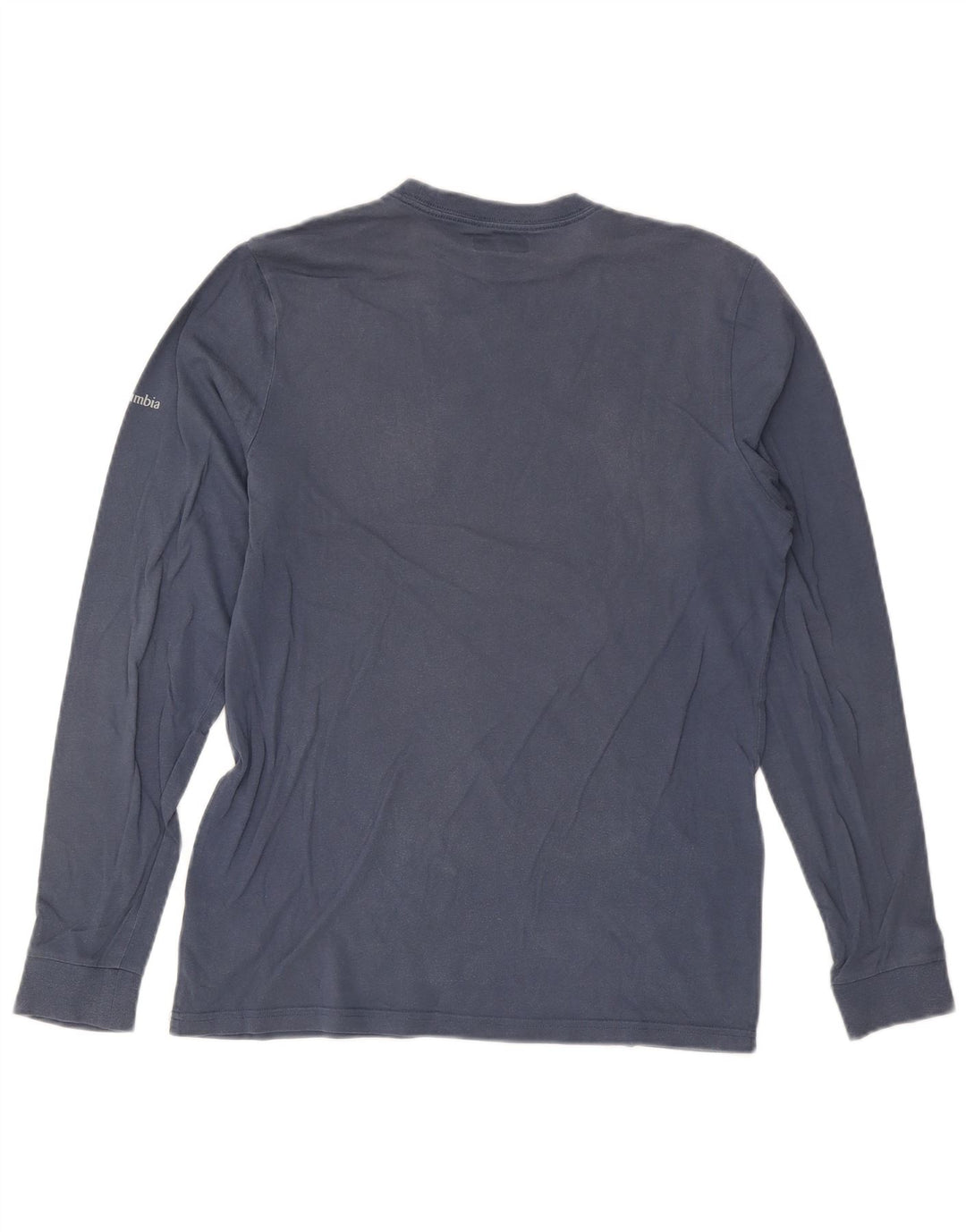 Maglietta grafica da uomo Columbia a maniche lunghe in cotone blu medio