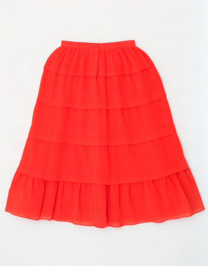 Gonna a strati da donna Jean Claude EU 36 piccola W26 poliestere rosso