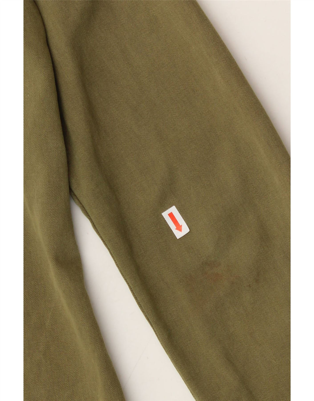 ZARA Womens Military Denim Jacket UK 10 Small Green Cotton Vintage Zara and Second-Hand Zara from Messina Hembry 