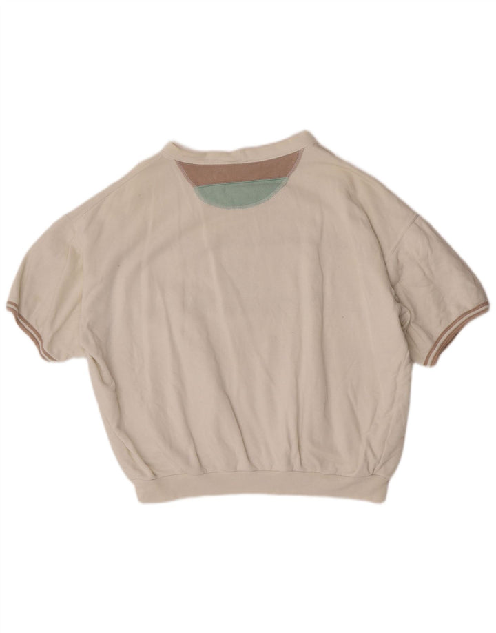Felpa con grafica oversize da donna Iceberg UK 18 XL a righe bianche