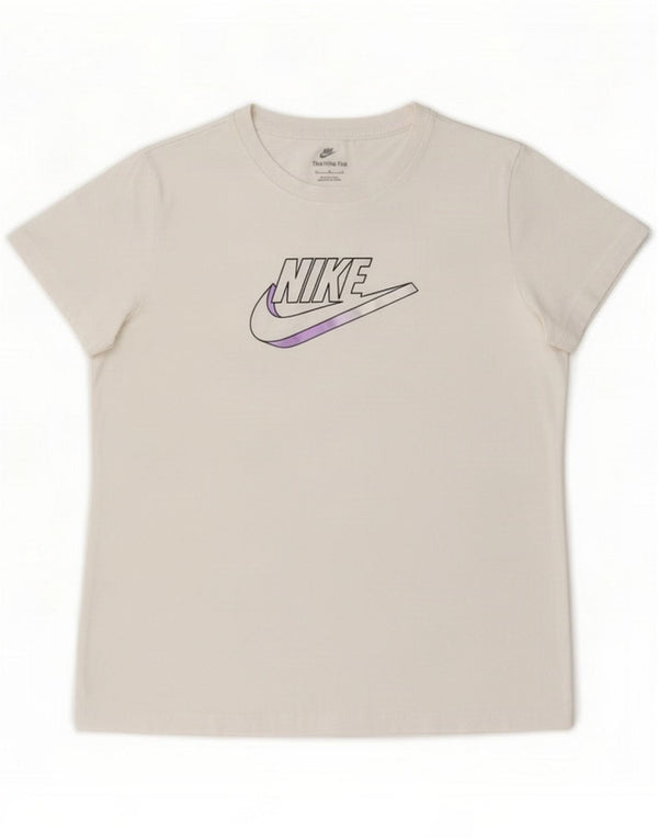 T-shirt grafica da donna Nike Top UK 14 Medium White