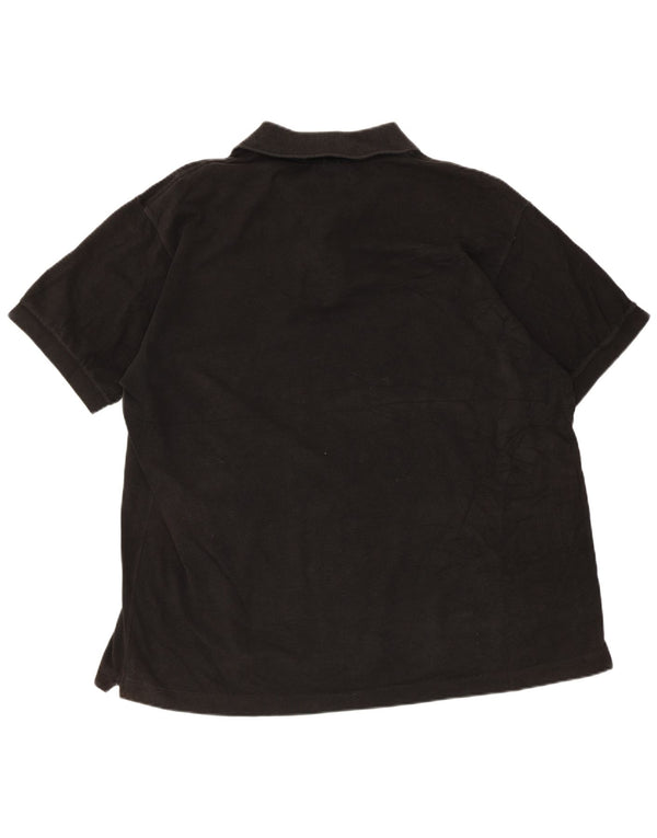 Polo Lacoste da uomo vestibilità classica taglia 7 2XL cotone nero