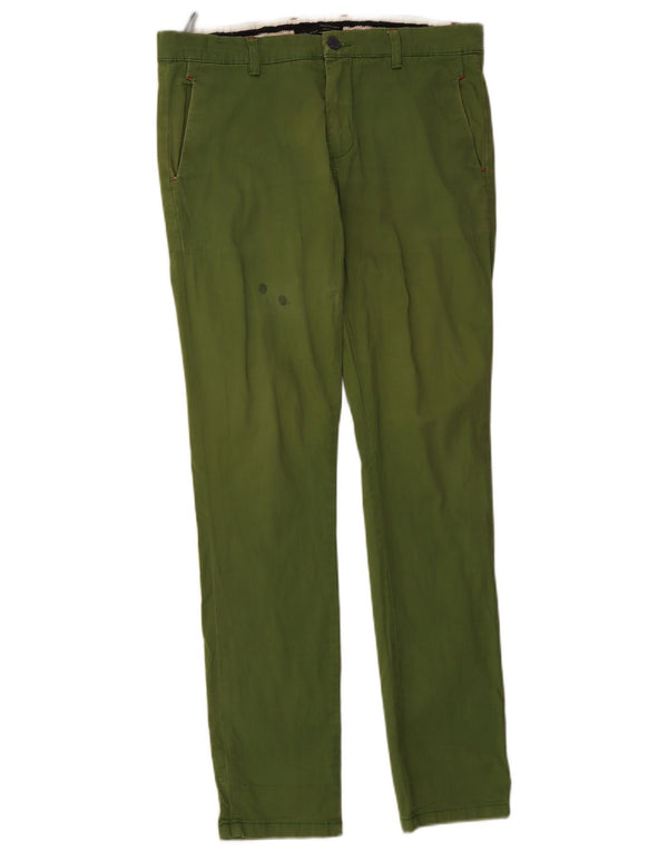 Pantaloni chino slim fit da uomo Zara EU 40 medio W34 L34 verde