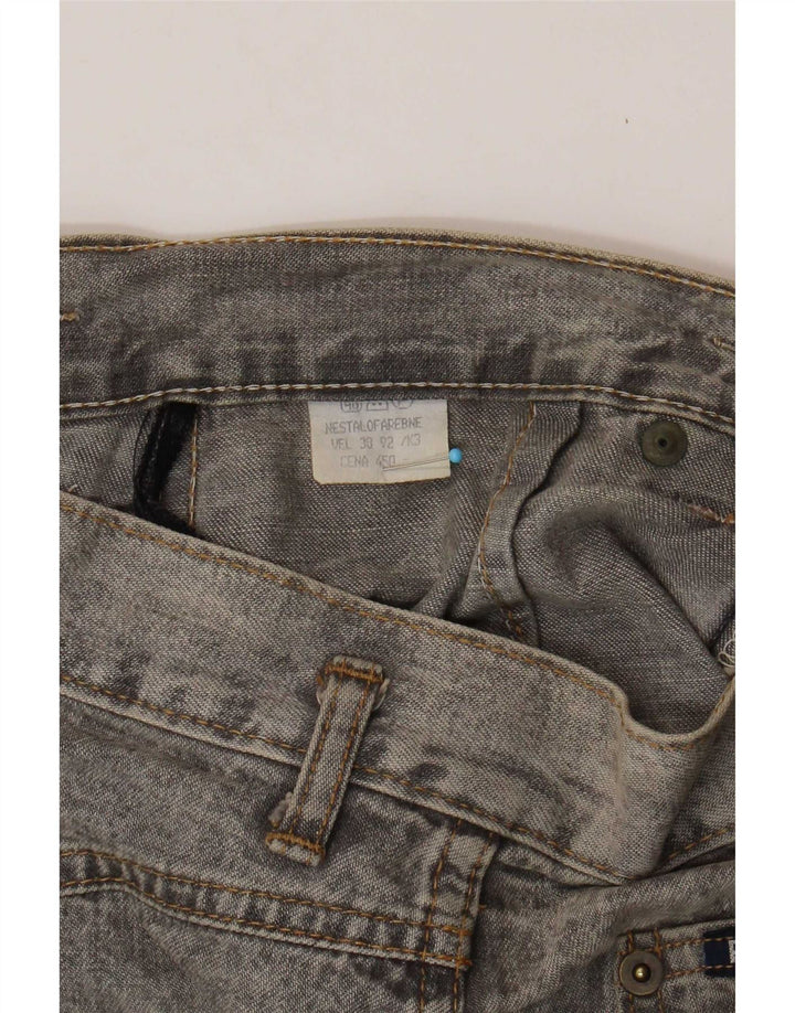 Gonna di jeans vintage da donna W28 grigio medio