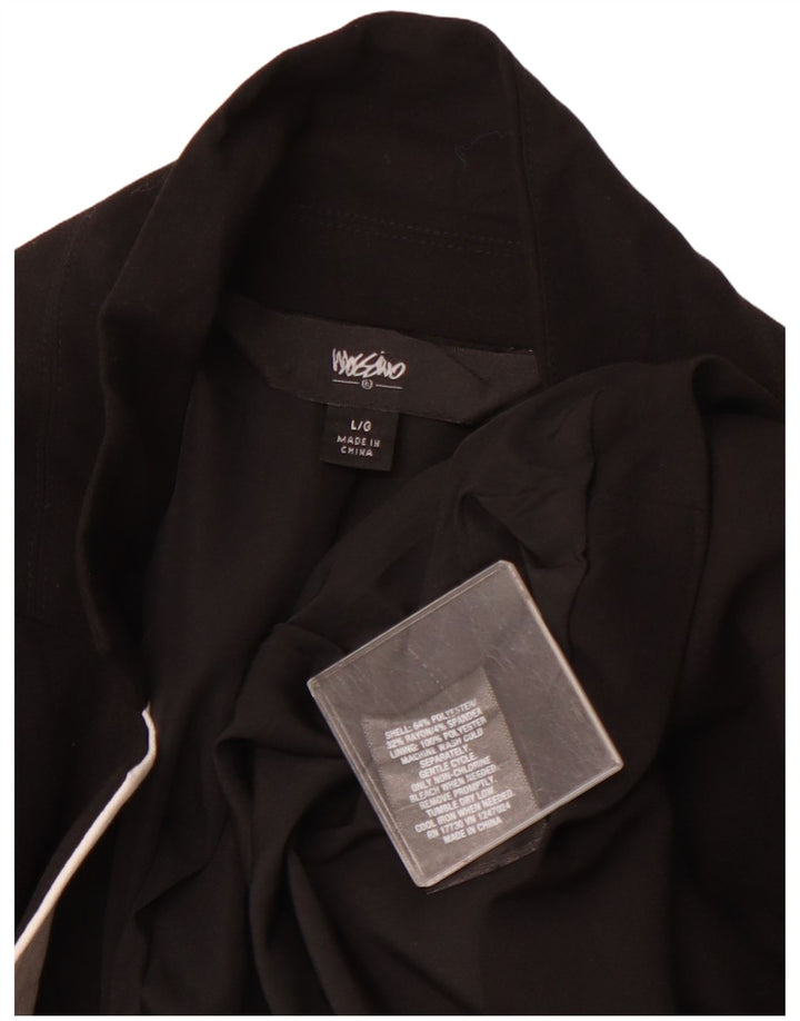 MOSSIMO Giacca blazer da donna a 1 bottone UK 16 Large Black Colourblock