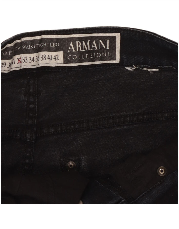 Jeans dritti da uomo Armani W32 L27 Blu Navy