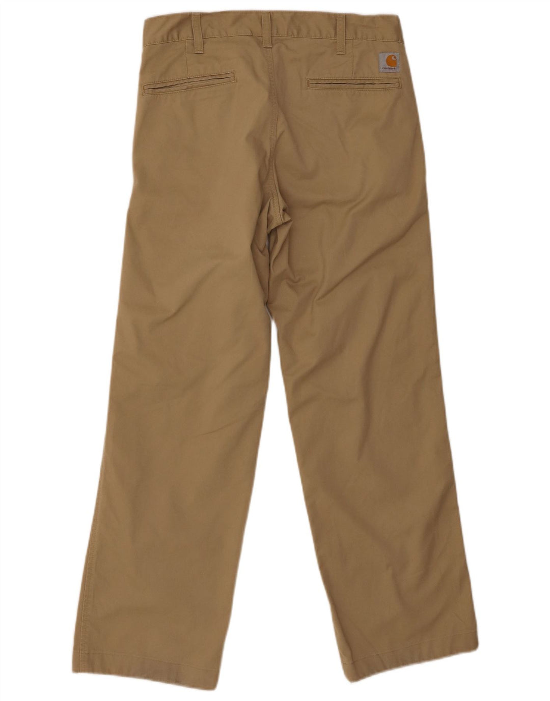 CARHARTT Mens Straight Chino Trousers W29 L32 Beige Polyester