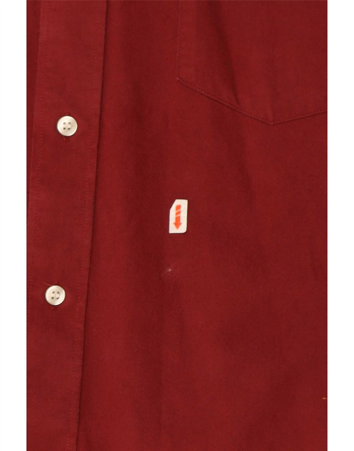 Camicia a maniche corte da uomo Fred Perry XL in cotone marrone