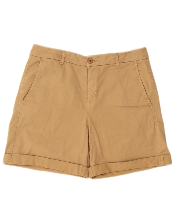 Pantaloncini chino da donna Benetton UK 6 XS W25 Cotone beige