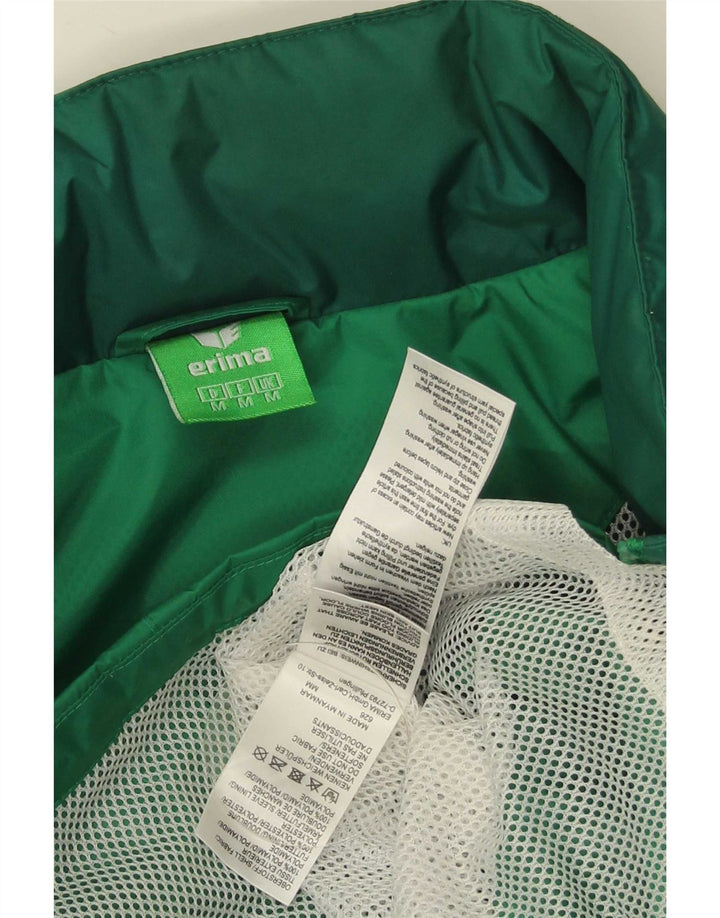 Giacca antipioggia da uomo con cappuccio Erima UK 38 Poliammide color block verde medio