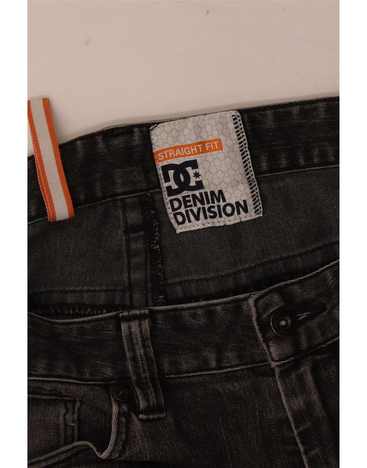 Jeans dritti con grafica DC da uomo W34 L32 Grigi