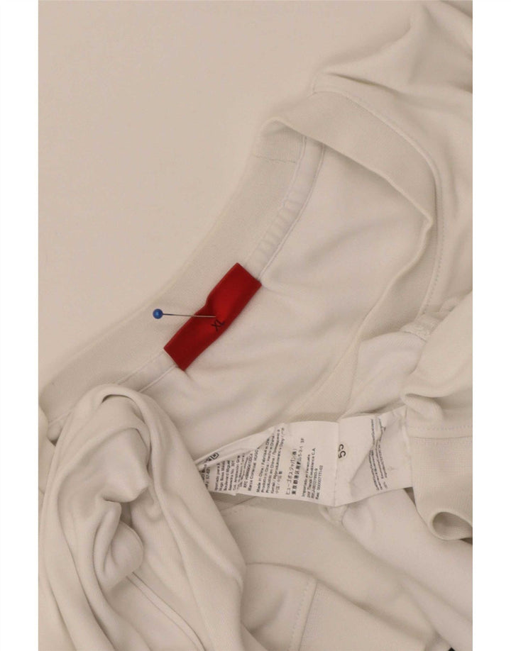 Felpa grafica da uomo Hugo Boss Maglione XL Cotone bianco