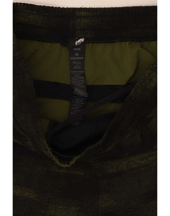 Pantaloncini sportivi da uomo Lululemon Poliestere mimetico verde medio