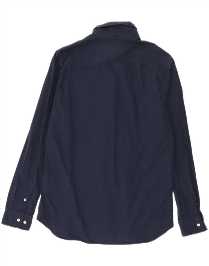 Camicia da uomo Jack & Jones grande in cotone blu navy