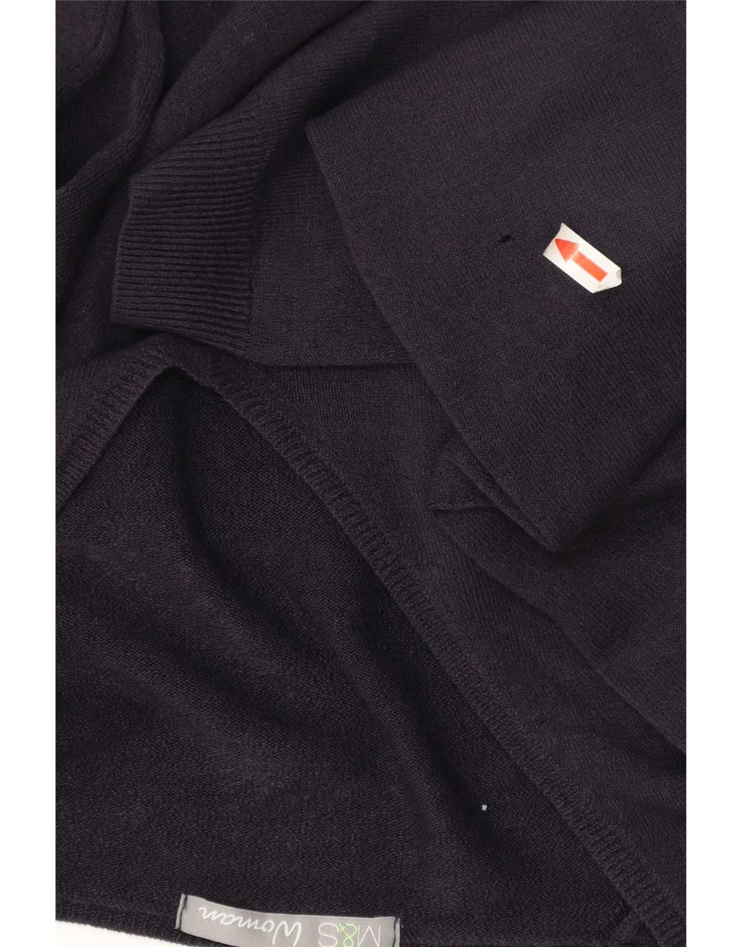 Maglione da donna con scollo a V Marks & Spencer UK 12 Acrilico blu navy medio