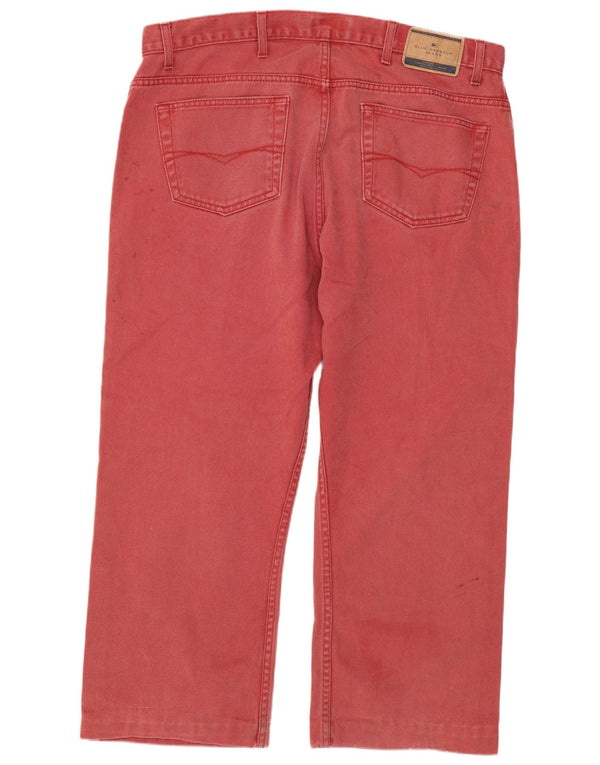 Jeans cropped Marks & Spencer da uomo blu Harbour W38 L24 cotone rosso