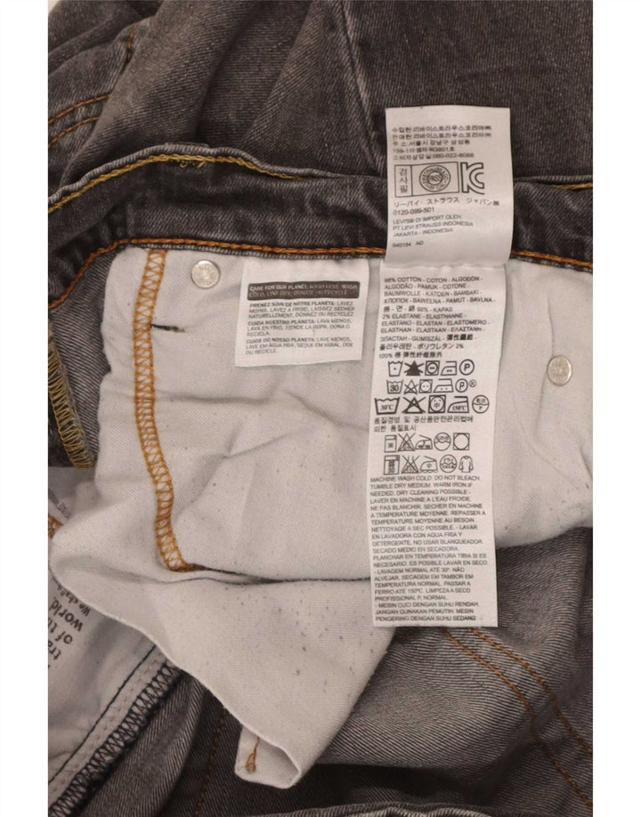 Levi's Uomo 541 Slim Jeans W36 L32 Cotone Grigio