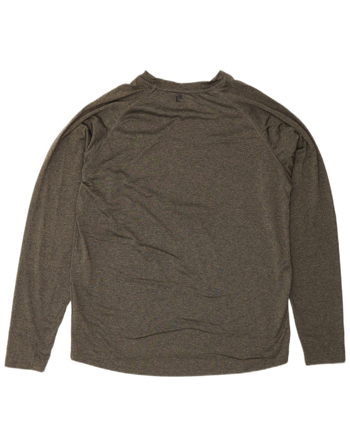Mountain Warehouse Top IsoCool da uomo a maniche lunghe medio cachi chiazzato