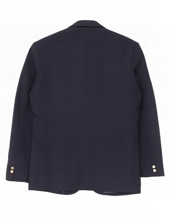 Giacca blazer da uomo a 2 bottoni Dunn & Co UK 40 grande poliestere blu navy