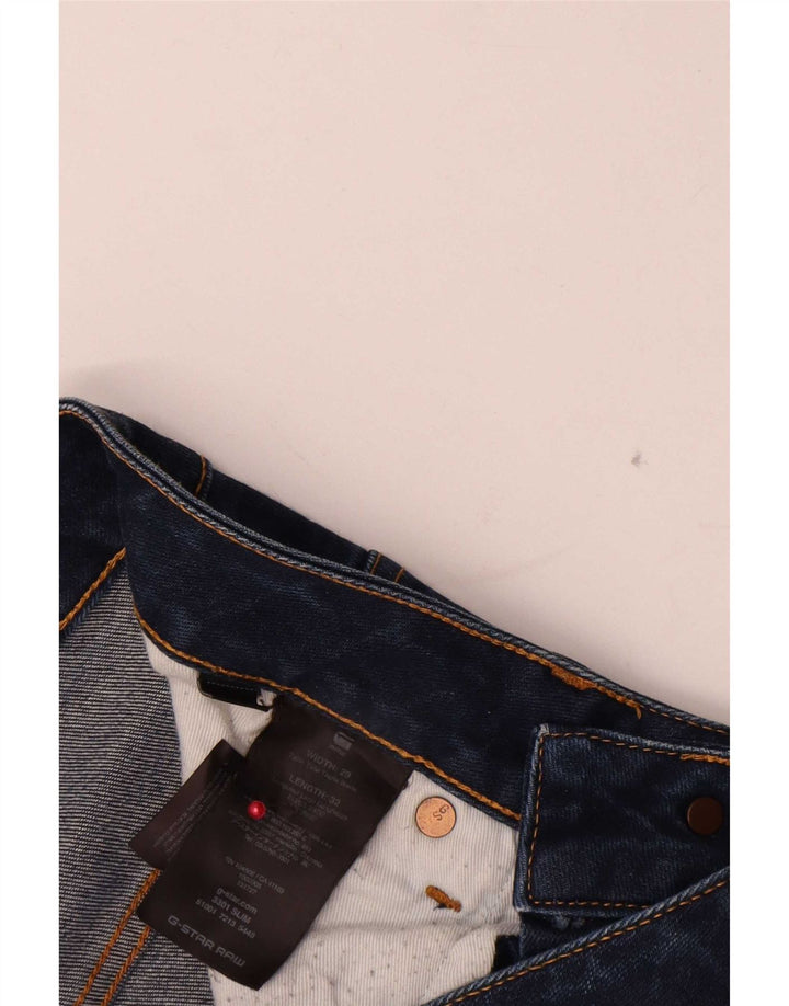 Jeans slim da uomo G-Star W29 L32 cotone blu navy