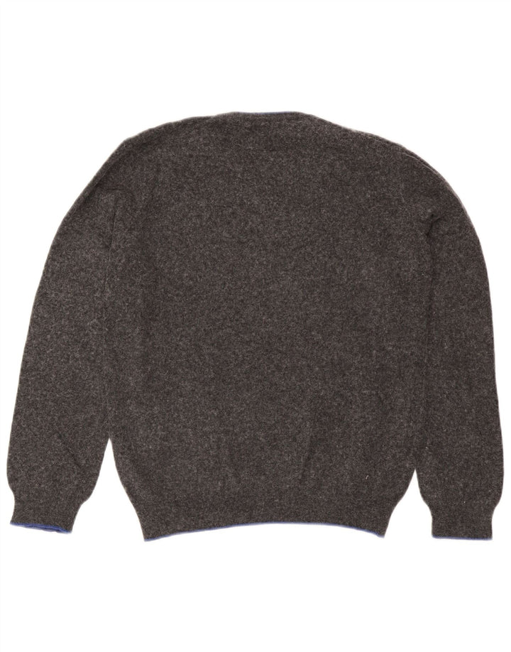 Maglione North Sails da uomo con scollo a V grigio medio in poliammide