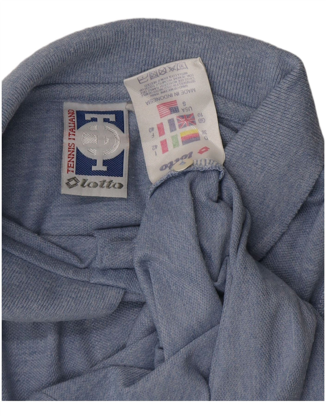 LOTTO Camicetta senza maniche corta da donna UK 10 Small Poliestere blu