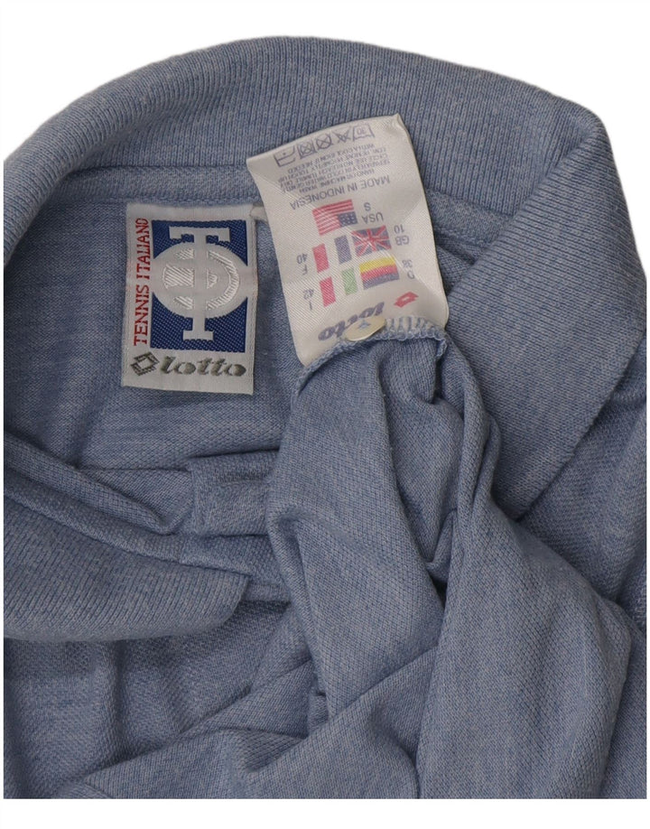 LOTTO Camicetta senza maniche corta da donna UK 10 Small Poliestere blu