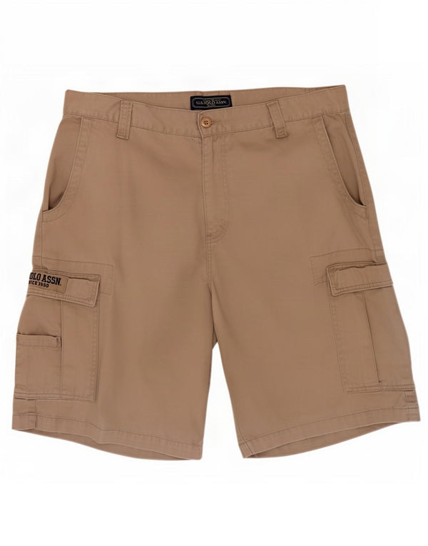 Polo Assn. Pantaloncini cargo da uomo W36 grandi in cotone beige