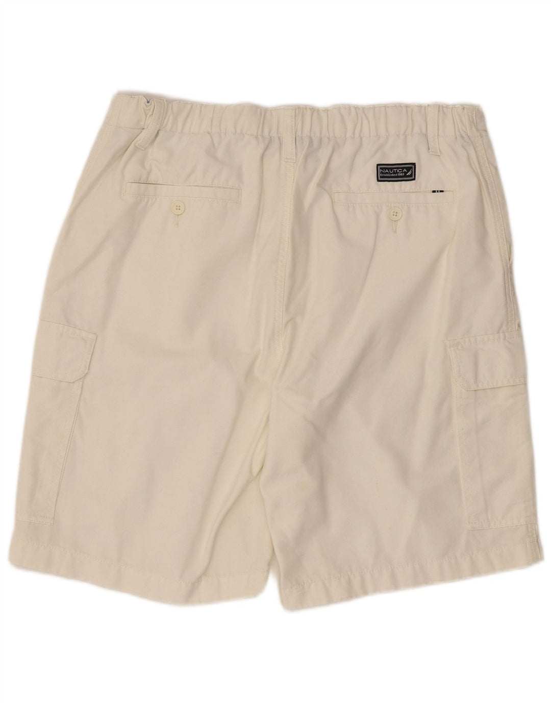 Pantaloncini cargo da uomo Nautica W34 grandi cotone bianco