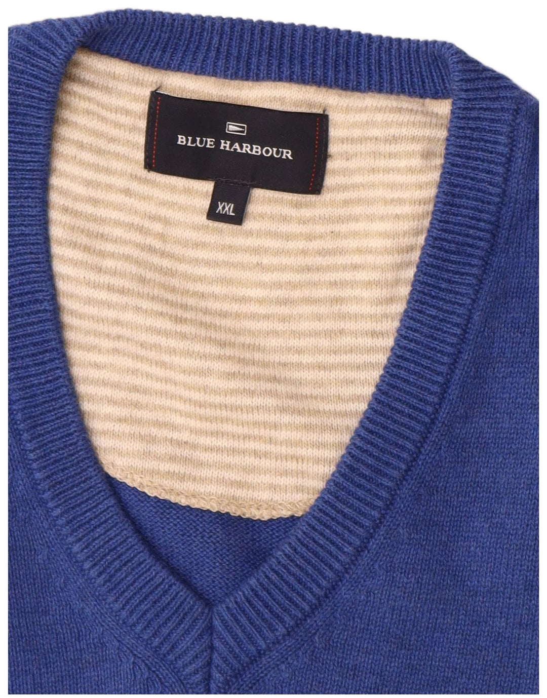 Canotta da uomo Marks & Spencer blu Harbour Vest 2XL cotone blu