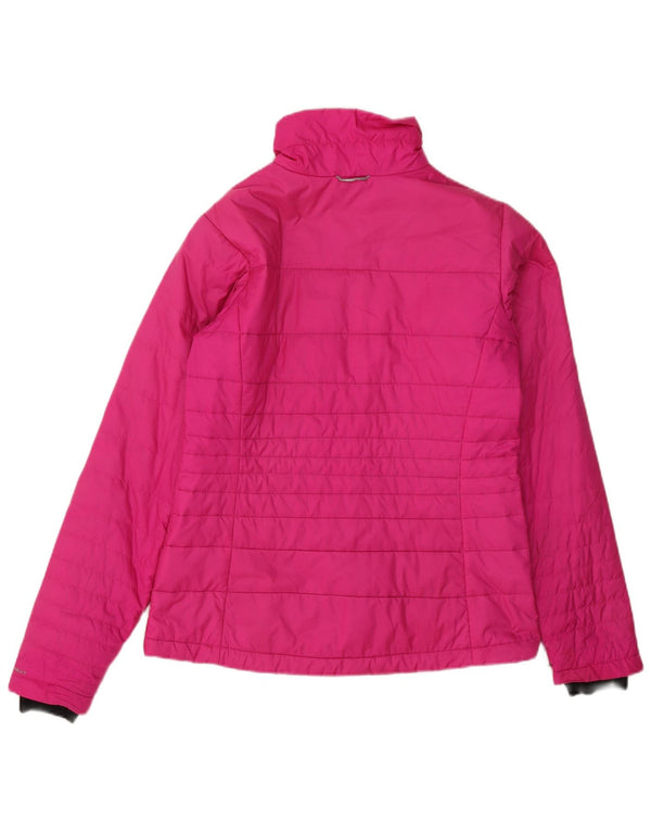 Columbia Womens Interchange Liner Padded Jacket UK 14 Medium Pink Polyester