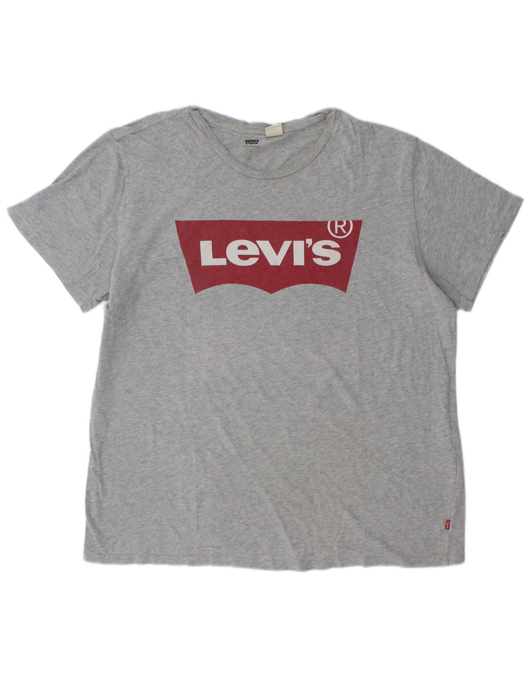 T-shirt grafica da uomo Levi's Top XL in cotone chiazzato grigio