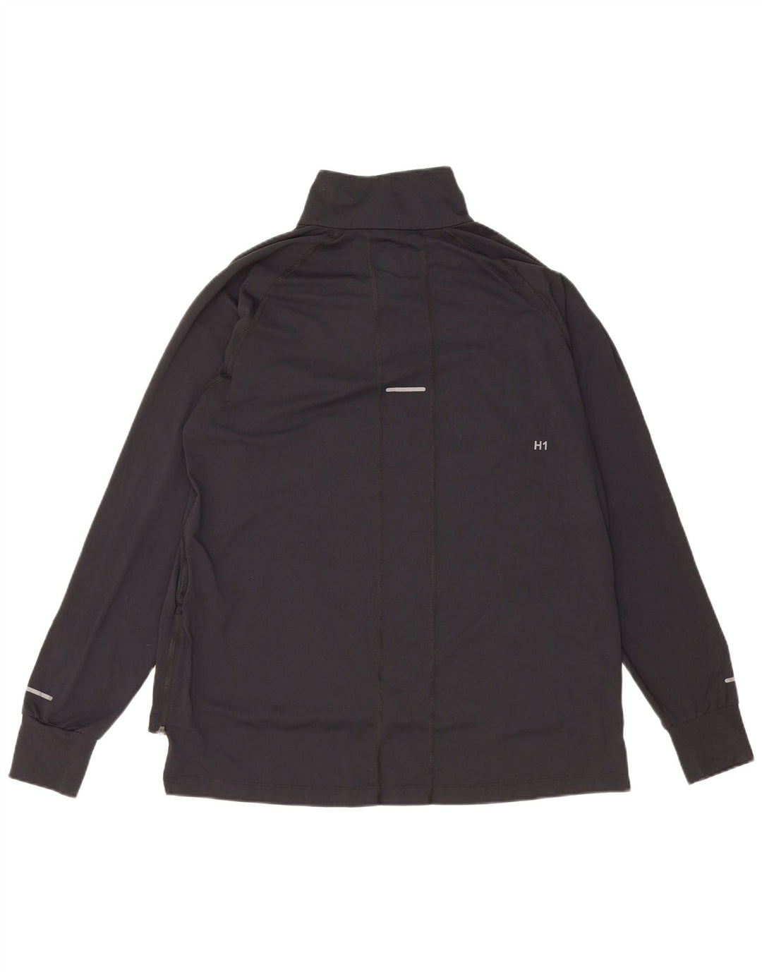 Maglietta Asics da uomo con zip e collo pullover XL poliestere nero