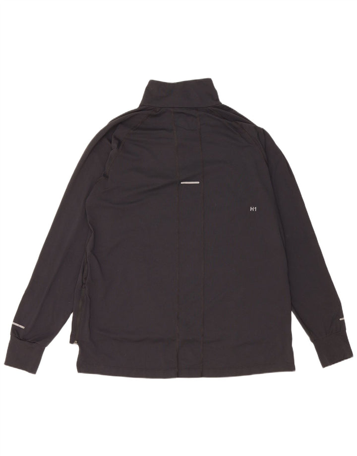 Maglietta Asics da uomo con zip e collo pullover XL poliestere nero