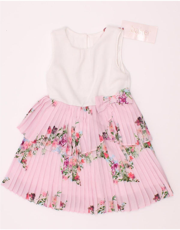 Ted Baker Abito a strati senza maniche per neonata 12-18 mesi Rosa floreale